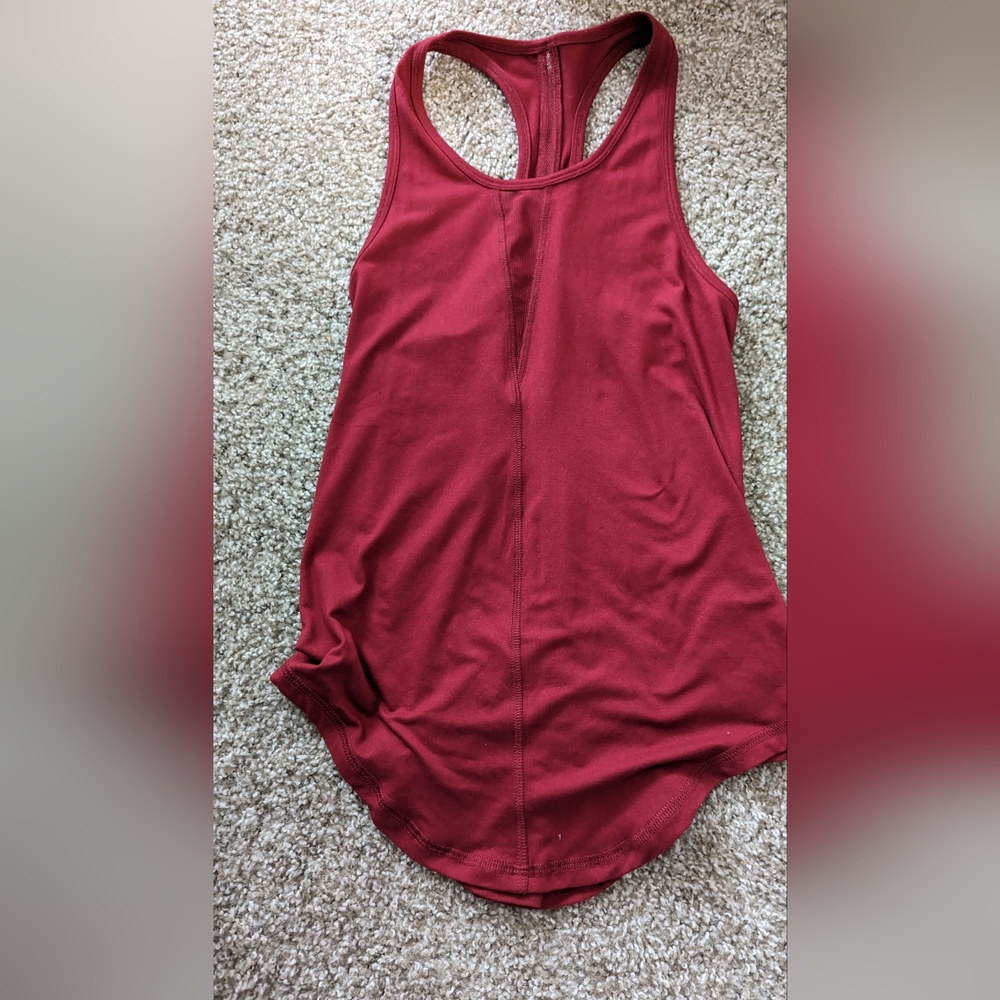 Zyia Cranberry Effortless Tank- Long